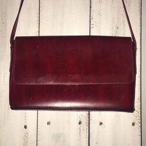 Authentic Ripani brown shoulder/satchel handbag